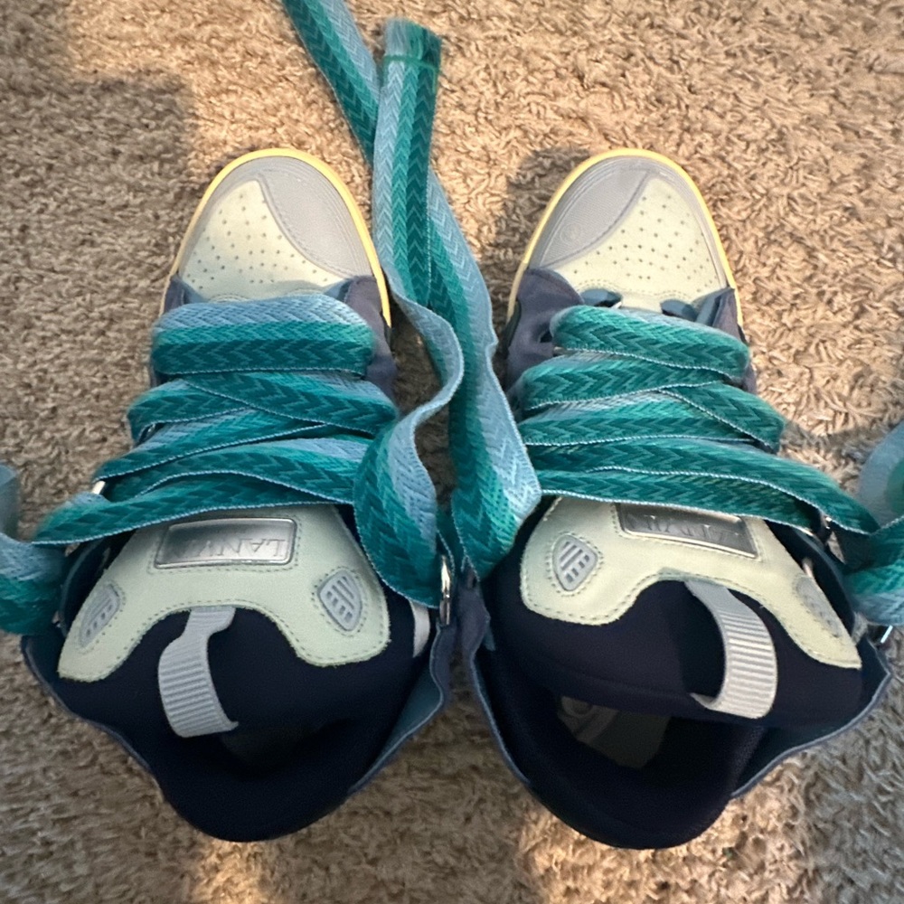 Lanvin Curb Blue Green Sneaker. (Size 44)